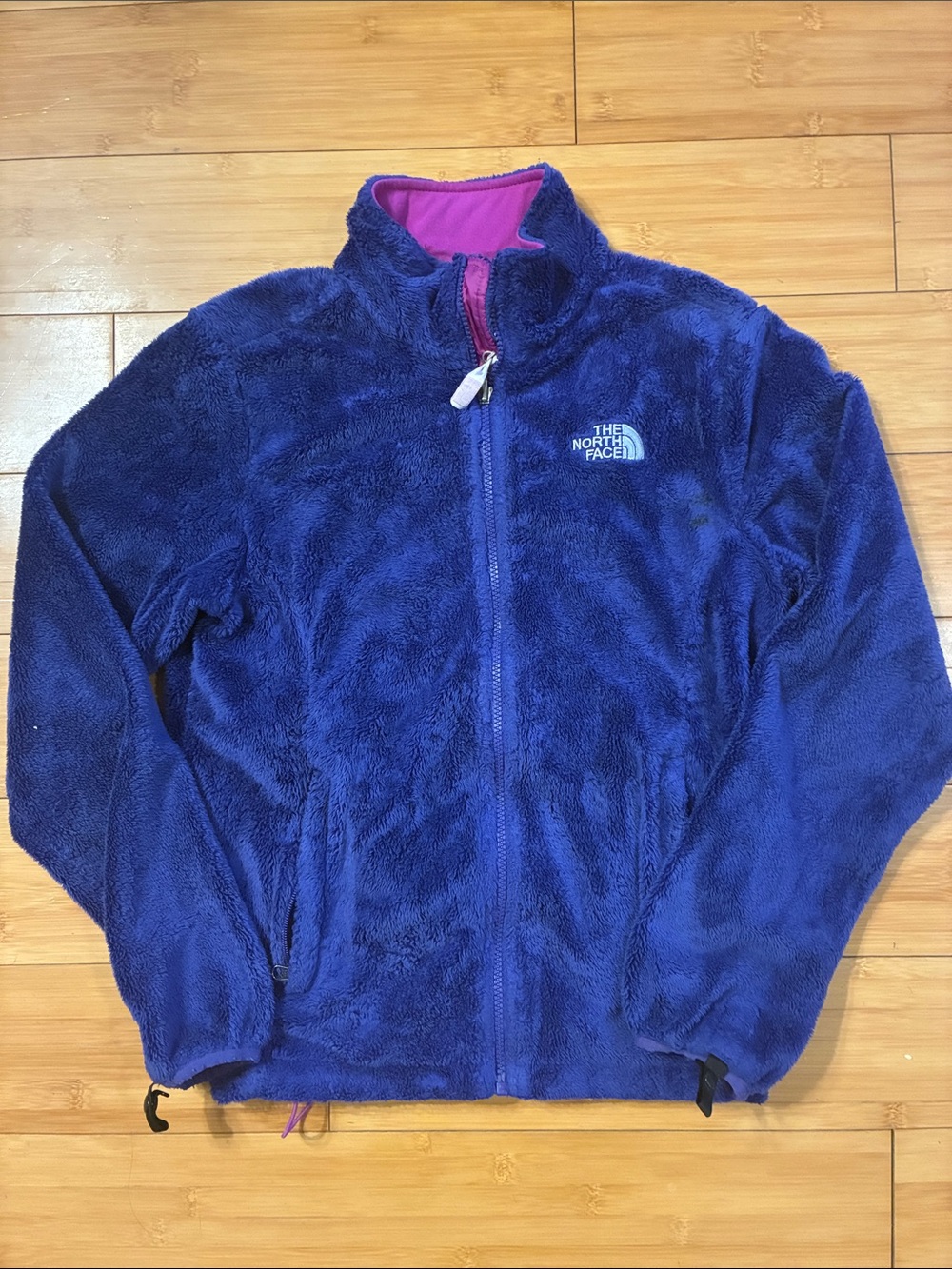 The North Face Purple Fleece Jacket with Pink Lining